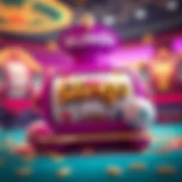 A vibrant illustration showcasing the combination of slots and bingo elements in Slingo