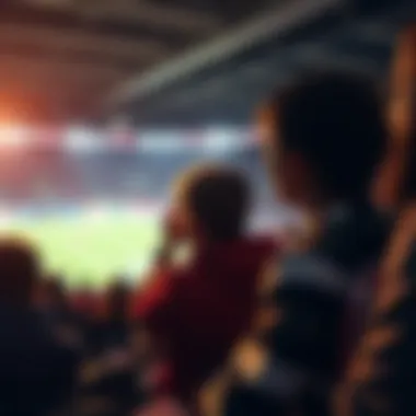 Soccer fans eagerly watching a match on TV