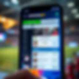 Overview of the SportingBet app interface showcasing its user-friendly design.