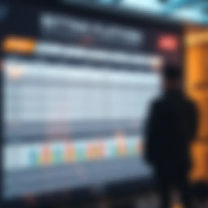 A comparison chart of different sports betting platforms