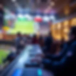 A dynamic sports betting interface showcasing various options