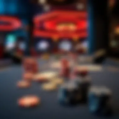 The Thrill of Poker at Stake Casinos Close-up of a poker table with chips and cards