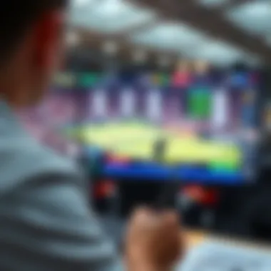 Dynamic tennis live betting interface