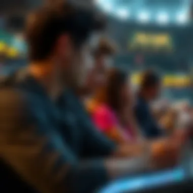 User engagement during a live tennis match