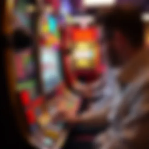Exciting slot machine game in action