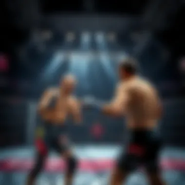 UFC 294 fighters in the octagon