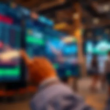 A user navigating a betting site interface