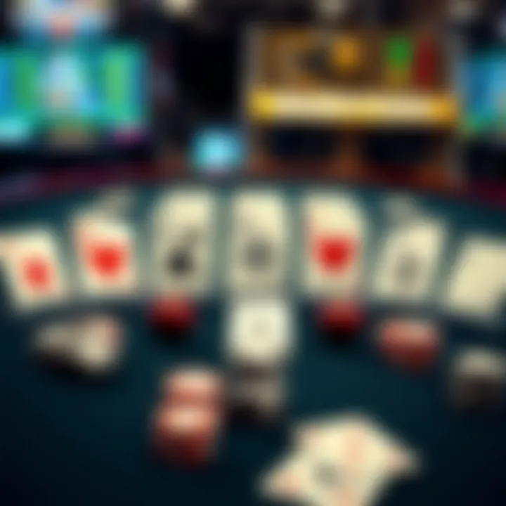 A strategic layout depicting various video poker hand combinations