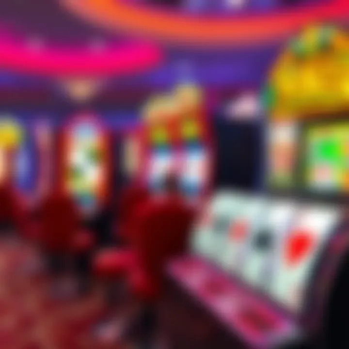 A vibrant illustration showcasing different variations of video poker games