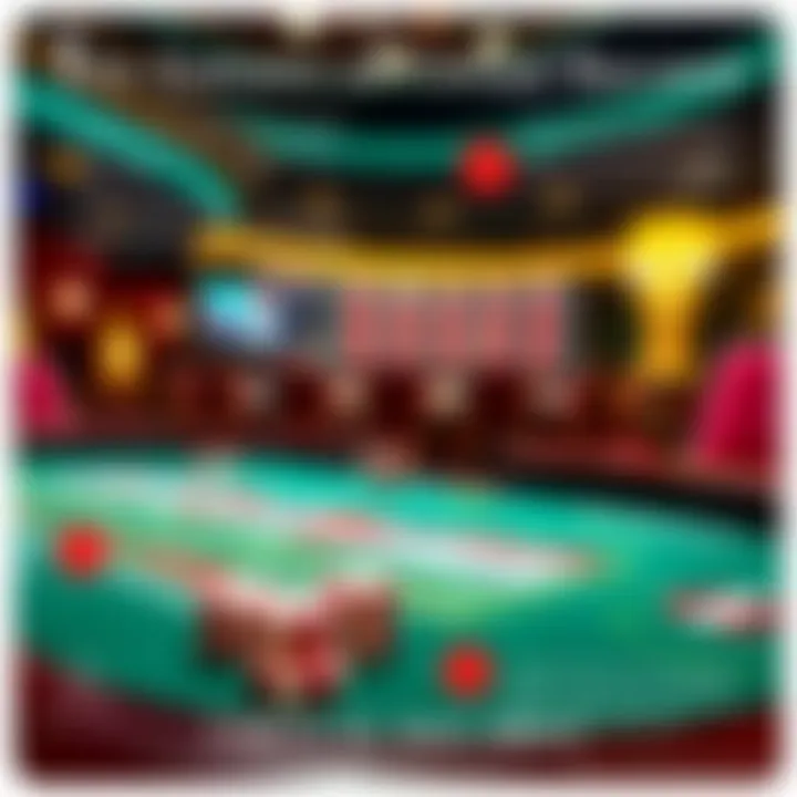 Infographic showcasing the features of virtual baccarat